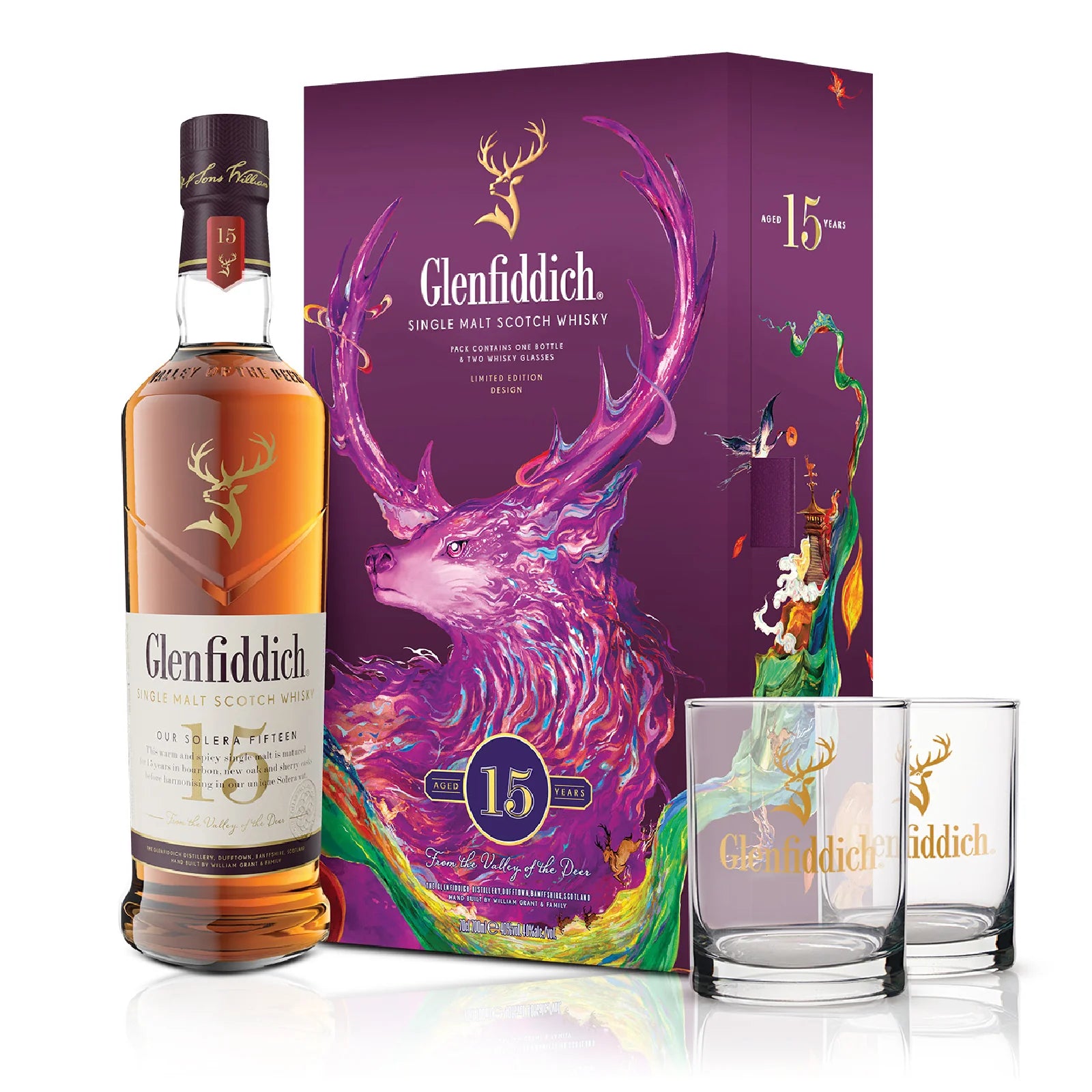 Glenfiddich 15 Year Old Limited Edition Gift Pack 700ml – Bains Liquor Glenfiddich 15 Year Old Limited Edition Gift Pack 700ml – Bains Liquor